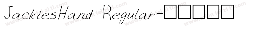 JackiesHand Regular字体转换